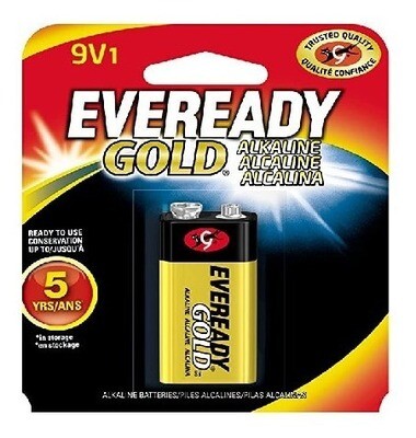 Baterías Alcalina 9v Eveready