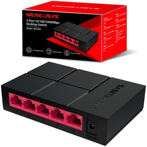Switch Mercusys MS105G 5 Puertos Gigabit Desktop