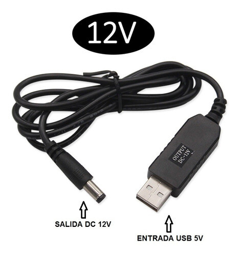 Cable Convertidor Usb 5v a 12v para Modem y Router