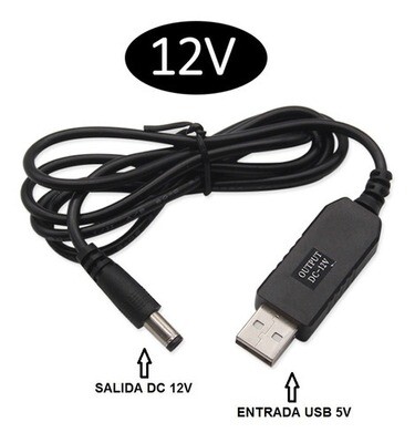 Cable Convertidor Usb 5v a 12v para Modem y Router