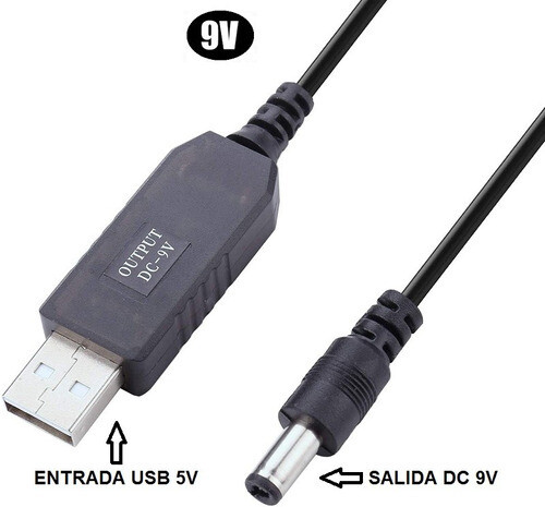 Cable Convertidor Usb 5v a 9v para Modem y Router