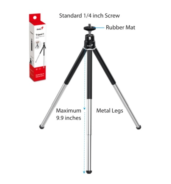 Mini Tripode Genius Para Camara Web 22cm Metal