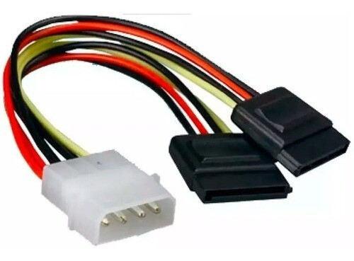 Cable Sata Doble - Molex para Disco Duro Pc