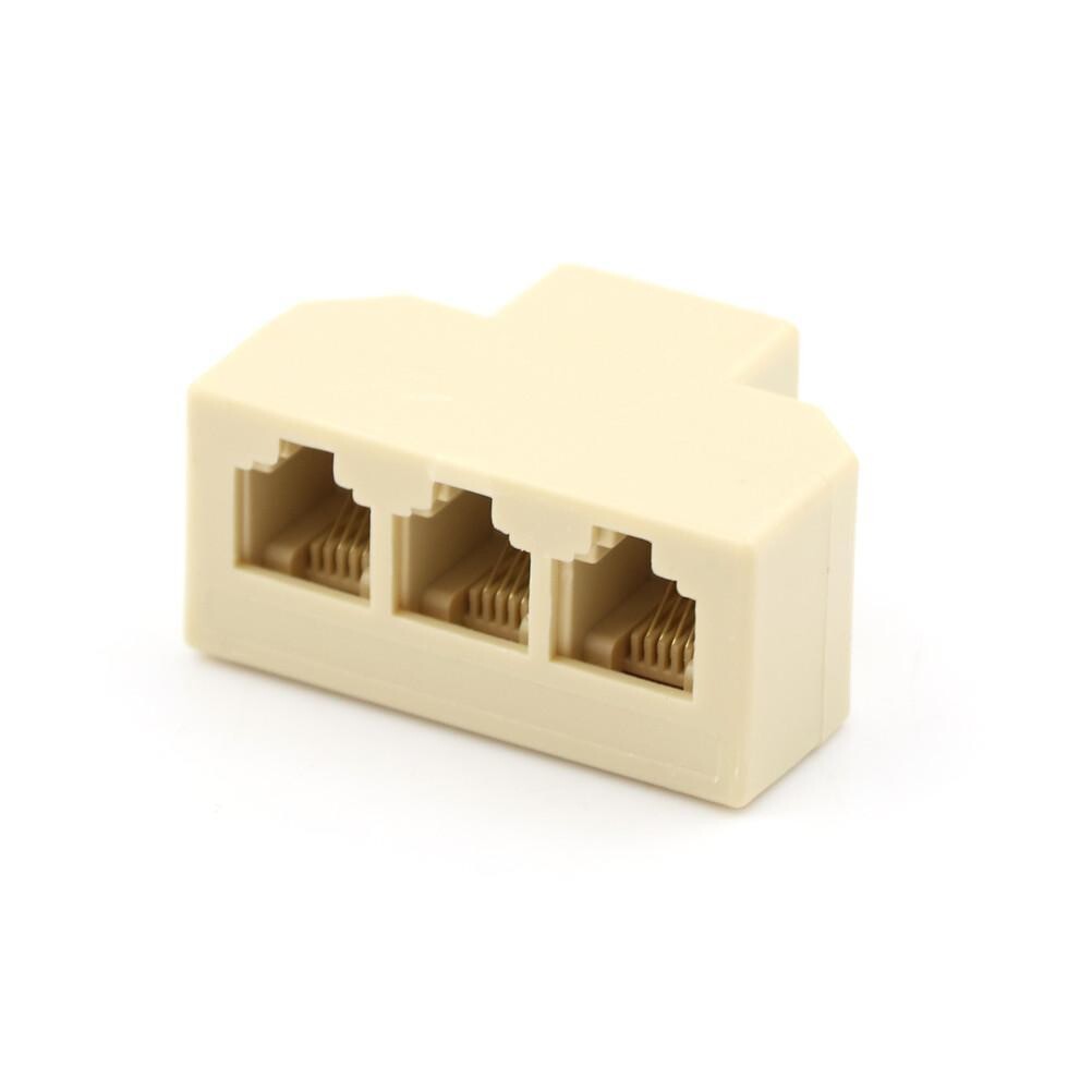 Adaptador RJ11 triple hembra