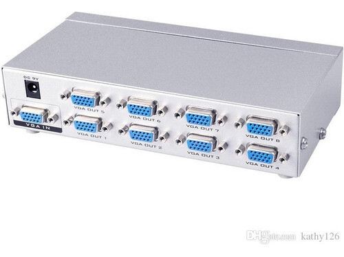 Splitter Vga 8 Puertos 1 Entrada 8 Salidas