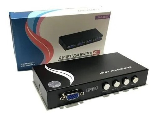 Switch Vga 4 Puertos 4 Entradas 1 Salidas