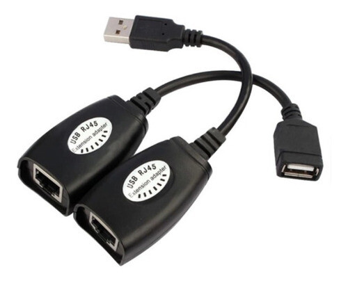 Extensor Usb 2.0 macho-hembra a Rj45 para 50 metros