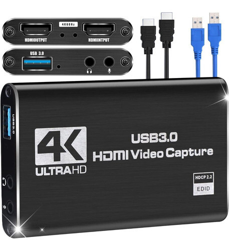 Capturadora De Audio &amp; Video Usb 3.0 A Hdmi 4k
