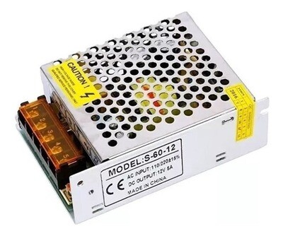 Fuente De Poder  12V 5A para CCTV