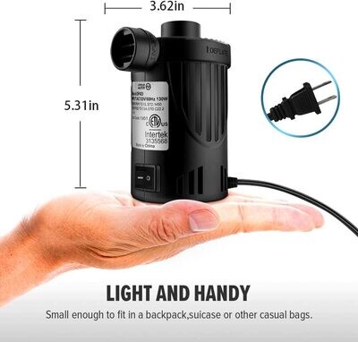 Compresor de aire OutdoorMaster eléctrica, portátil 110-120 voltios