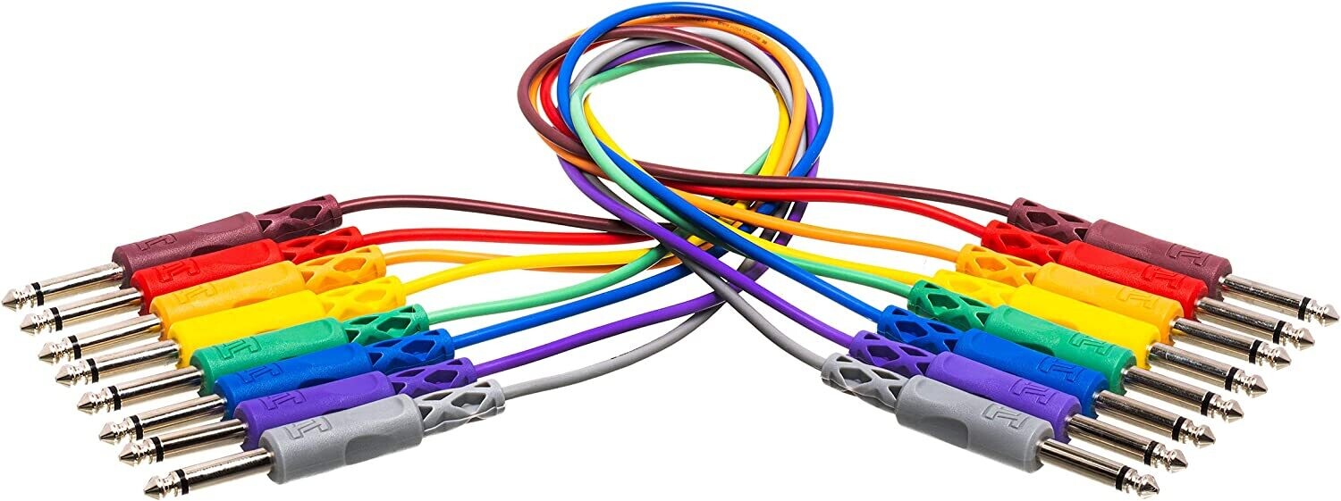 Cable patch jack 6,3mm Mono de 30cm
