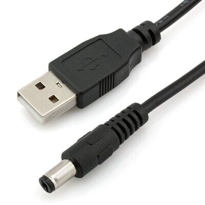 Cable de alimentación de 5V CC de USB a 5,5 mm x 2,1 mm