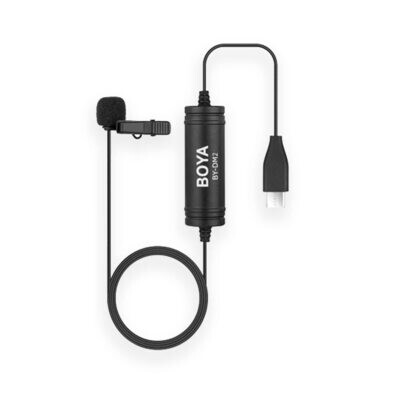 Micrófono de lavalier direccional para  para teléfono tipo C, Boya by-DM2
