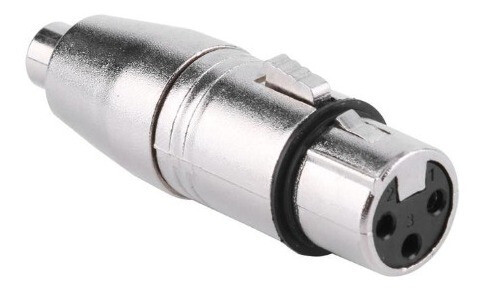 Adaptador XLR Hembra a RCA Hembra