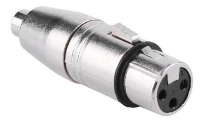 Adaptador XLR Hembra a RCA Hembra