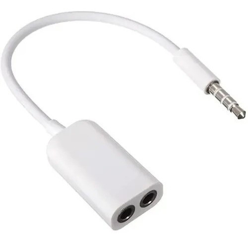 Adaptador Divisor 1 macho a 2 hembra para audifonos