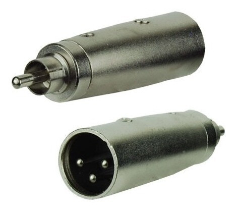 Adaptador Convertidor Rca Macho A Xlr Macho