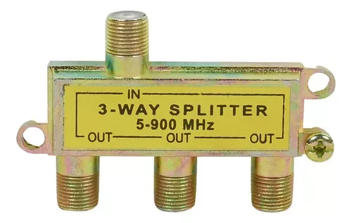 Splitter Coaxial 1 Entrada 3 Salidas