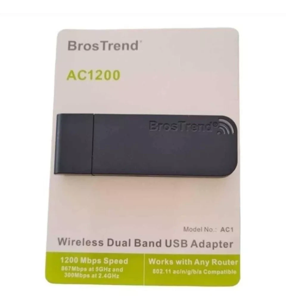 Adaptador Wifi Usb 1200 Mbps Dual Band Mac Windows Brostrend