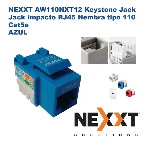 Nexxt Keystone Coupler JACK CAT.5E RJ45 TIPO 110 AW110NXT11