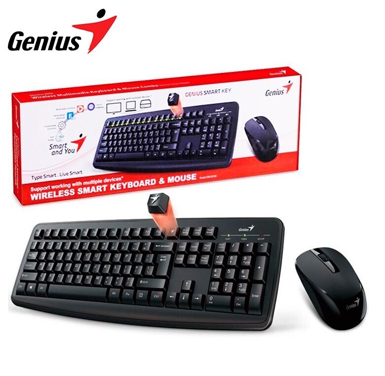 Combo Inalambrico Teclado+Mouse GENIUS KM-8100