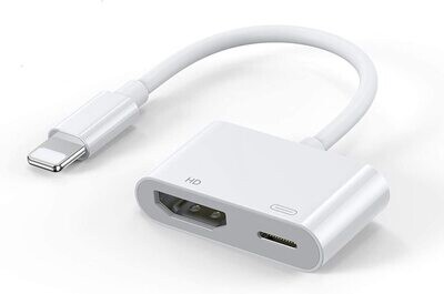 Adaptador Lightning A Av Digital Iphone 11 Pro/xr/xs/x/8/7 Plus