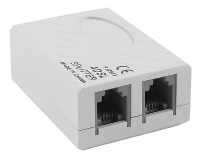 Filtro Adsl/ Splitter para telefono y modem Hl 2003 Adsl VCOM