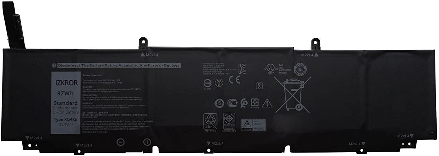 Bateria para laptop DELL  XG4K6 97Wh 8071mAh