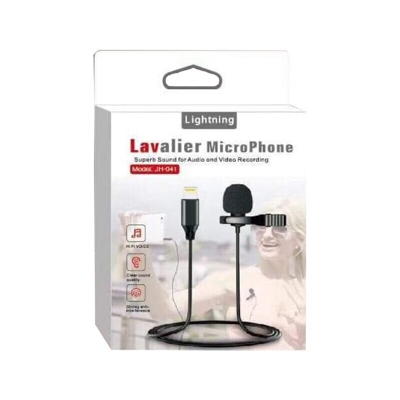 Micrófono Lavalier para iPhone, iPad, JH-041 Interfaz Lightning