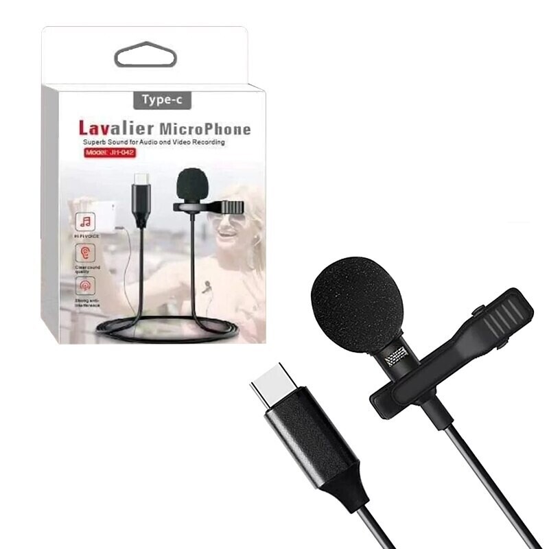 Micrófono Lavalier Para iPhone, iPad, Jh-042 tipo C
