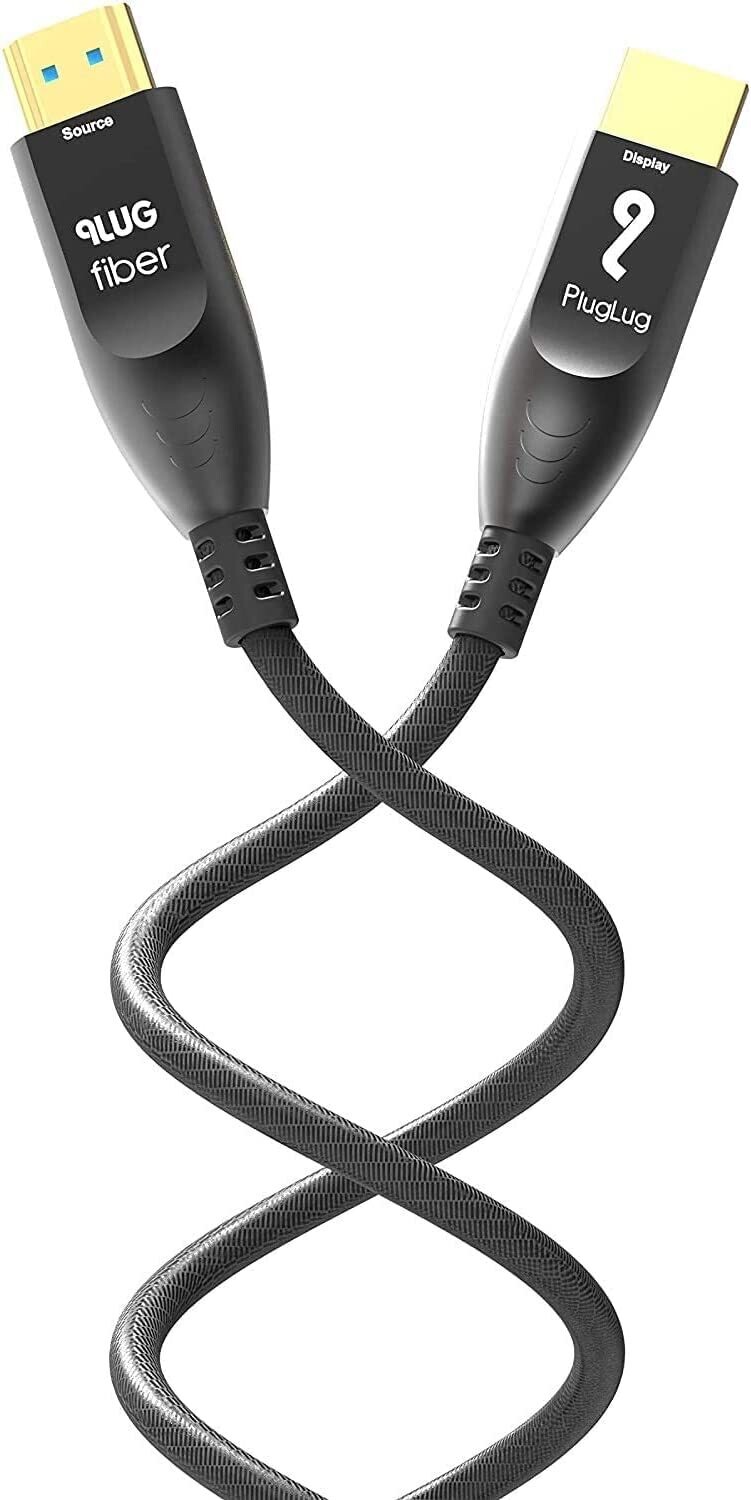 Cable de fibra óptica HDMI 4K de 23 mts plug