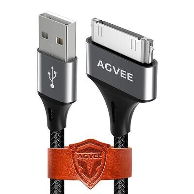 Cable de carga USB a 30 pin para iPhone 4/4S, iPad 1/2/3, iPod Classic Nano Touch,