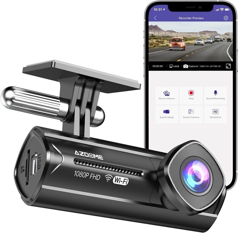 Camara para automóviles (parabrisas) M330 AZDOME Dash