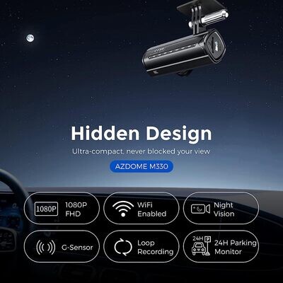 Camara para automóviles (parabrisas) M330 AZDOME Dash