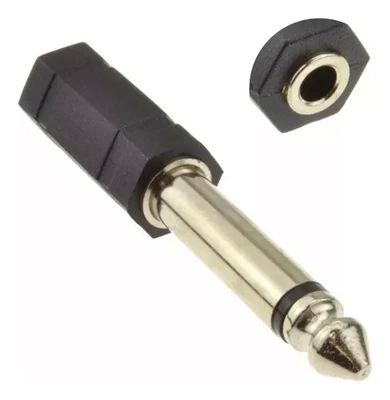 Convertidor Mono de Audio de 6.5mm macho a 3.5mm hembra Especial Para Micrófono