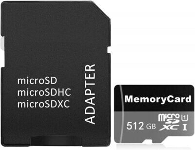 Tarjeta Micro SD de 512GB Tarjeta de memoria SDXC de alta velocidad Clase 10