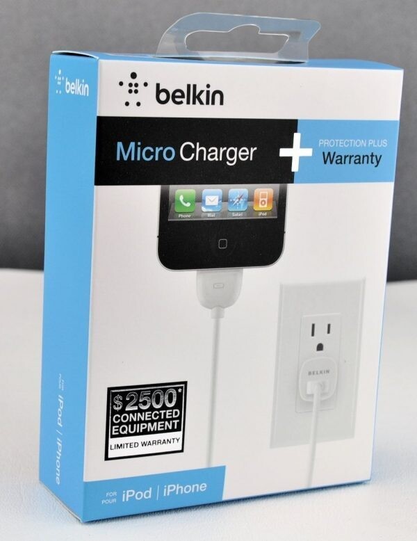 Cargador de Pared de 2,1 mAh para iPod/iPhone/iPad Belkin