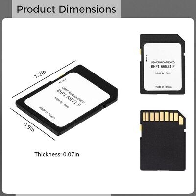 Tarjeta SD de sistema de mapas para navegación GPS BHP1 66EZ1 P compatible con coche Mazda