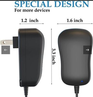 Adaptador universal de pared multivoltaje Yoshicool 12W con 8 puntas.
