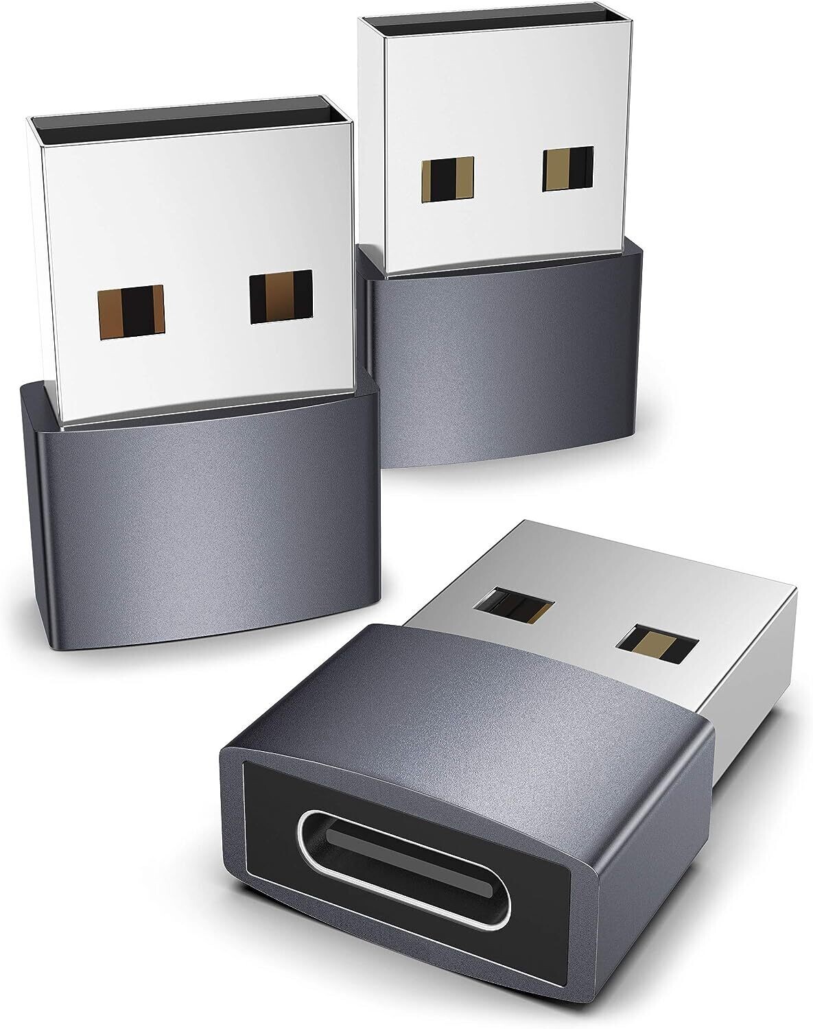 Adaptador USB C Hembra a USB Macho Paquete de 2, Syntech