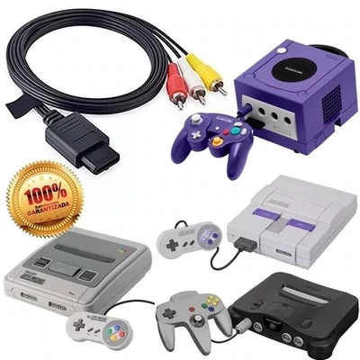Cable Av Audio Y Video Super Nintendo Snes Game Cube N64 S1