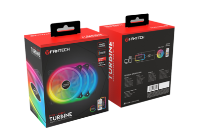 Fan Cooler Gaming Rgb Fantech Turbine Fb-301. 3pack