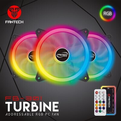 Fan Cooler Gaming Rgb Fantech Turbine Fb-301. 3pack