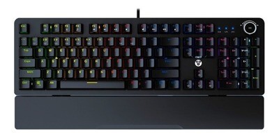 Teclado Mecánico ingles MaxPower MK853 Space Edition RGB negro