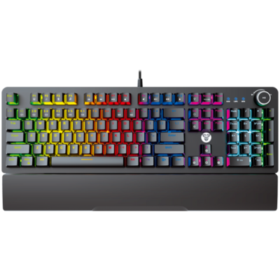 Teclado Mecánico ingles MaxPower MK853 Space Edition RGB negro