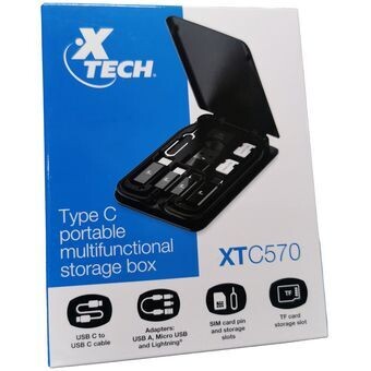 ESTUCHE KIT ADAPTADOR USB-C 5 EN 1 XTECH XTC-570