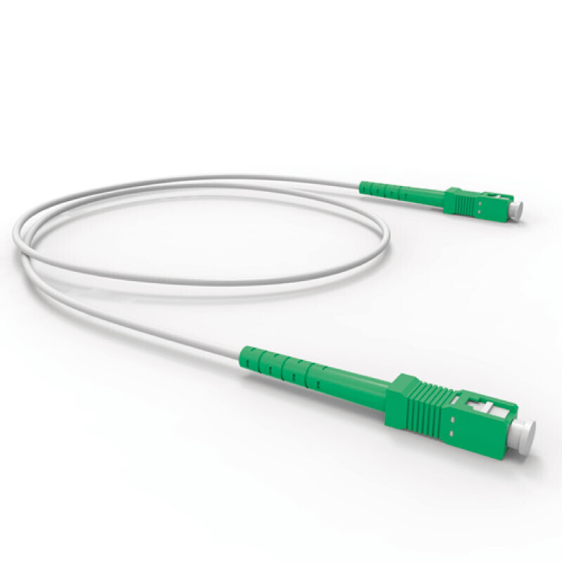 Cable de Fibra Optica SC/APC a SC/APC  (Verde a Verde) 3 Metros