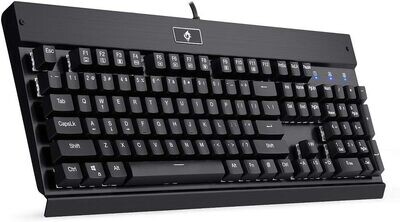 Teclado mecánico alambrico con switch marron EagleTec KG010