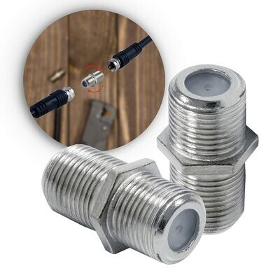 Adaptador de extensión de cable coaxial (2 Unidades)