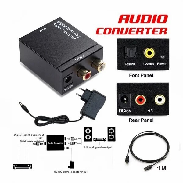 Convertidor Audio Optico Analogico a Digital